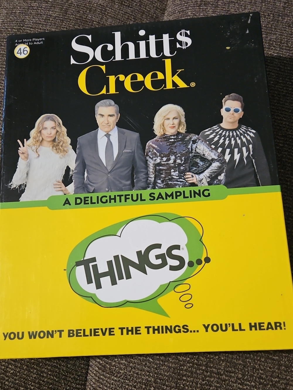 NWT Schitt$ Creek Things Game.      Unopened Box